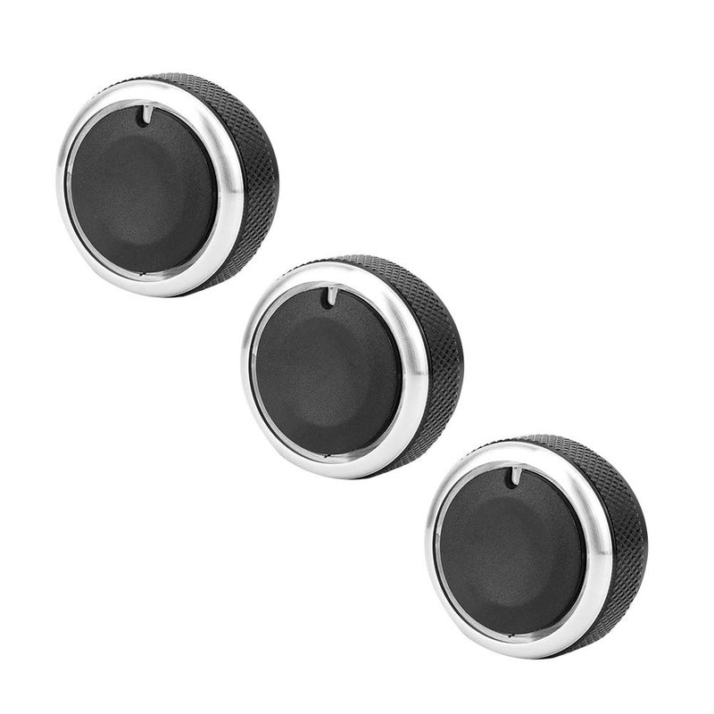 Dweekiy Car Switch Knob, 3pcs Car Air Conditioning Heat Control A/C Switch Knob for Toyota Tacoma Vios 02-14 - Image 5